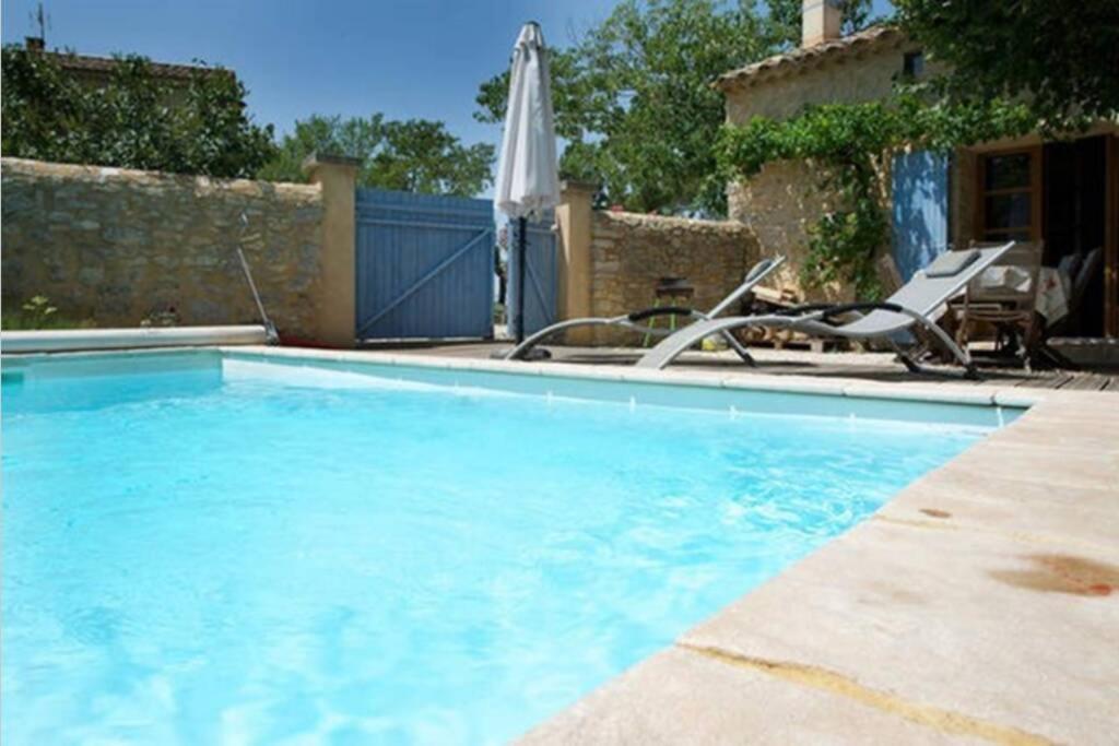 Maison De Plain Pied Pour 4 Pers Piscine Lussan Villa Lussan  Exterior photo